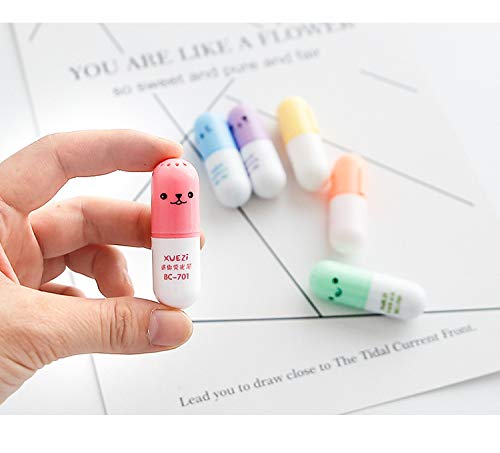 Mini Pill-Shaped Highlighter Pen Set for Writing and Drawing