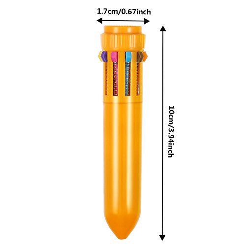 Set of 24 Colorful Retractable Ballpoint Pens