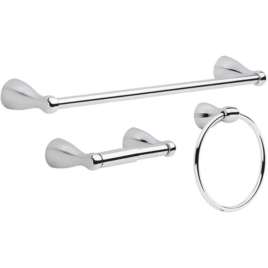 Foundations 3-Piece Bath Accessory Kit in Chrome