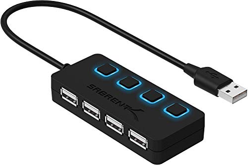 4-Port USB 2.0 Data Hub with Power Switches
