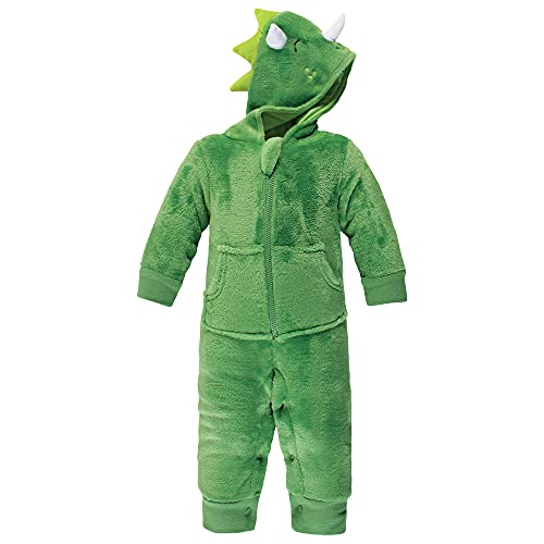 Uni   Plush Jumpsuits, Dinosaur, 0-3 Months
