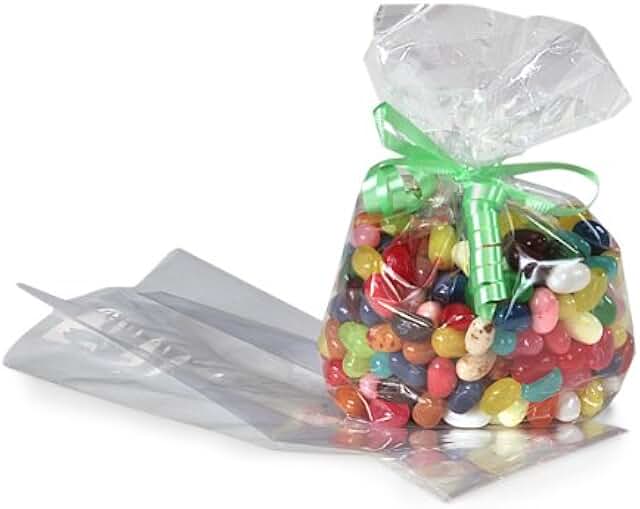 Pack of 1000 clear gusset style cello bags