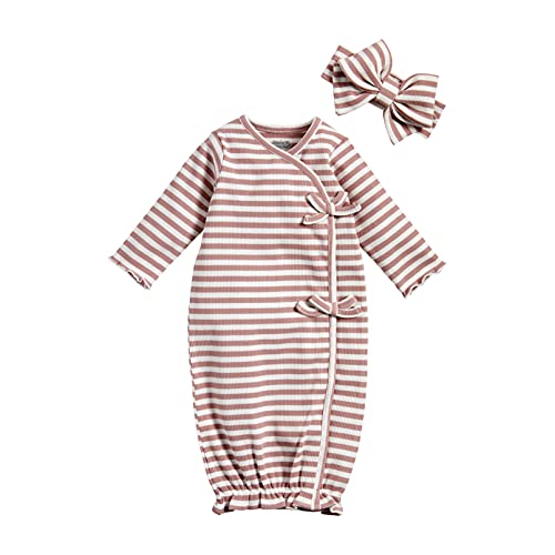 baby girls Girls'  Pink Stripe Take Me Home Set, Pink, 0-3 Months US