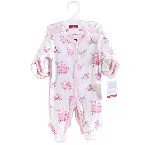 Uni   Cotton Preemie Sleep and Play Basic Pink Floral, Preemie
