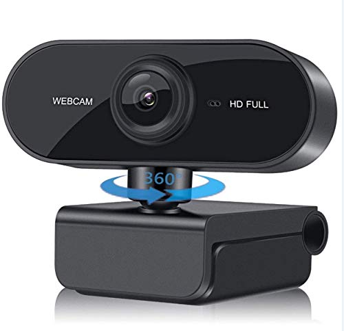 Webcam with Microphone for Desktop, Laptop 1080P HD Live Streaming, Auto Focus, USB Plug and Play, Computer Camera for Laptop/PC/Mac, Online Studying,Video Calling and Conferencing