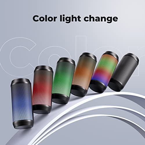Bluetooth Speakers Portable Wireless Speaker with True Wireless Stereo and Dual Pairing Stereo Loud Volume Color Change Mode (Blue)