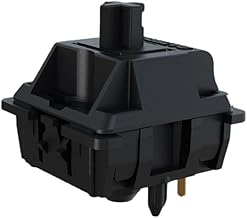 Pre-lubed Black Linear Keyboard Switches, 55gf, 108 pcs