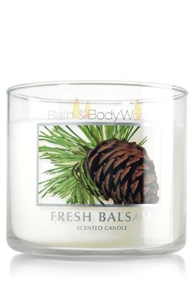 Slatkin  Co. Fresh Balsam 3-Wick Candle