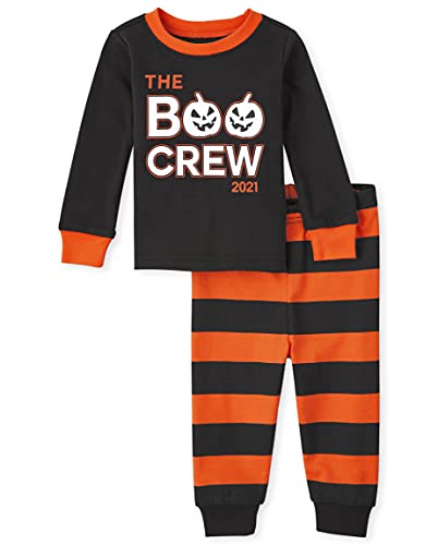 The Children s  Baby and Toddler  2 Piece Snug Fit Cotton Pajamas, Glow Boo Crew, 0-3 Months