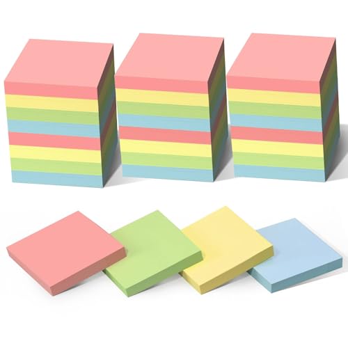 Bulk Pack of 28 Colored Sticky Notes, 3x3 Inches