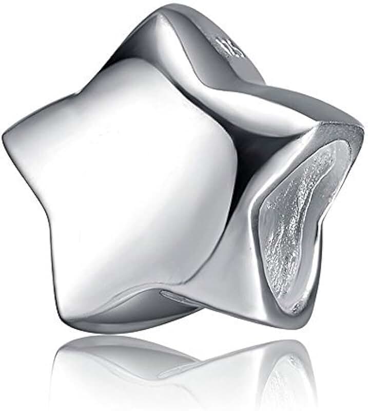 Sterling Silver Star Charm for Bracelets and Necklaces