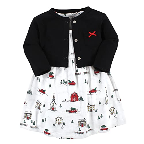 girls  Cotton and Cardigan Set,   Scene, 0-3 Months Casual Dress,   Scene, 3 Months US