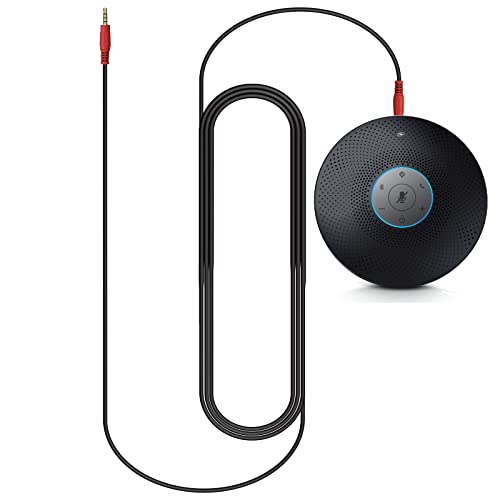 Bluetooth Speakerphone - M2 Max 48kHz Professional 4 HD Mics Conference Speaker up to 15 People, VOICEIA Noise Reduction & Enhanced 360 Voice Pickup, USB Dongle Daisy Chain For Home Office Gray
