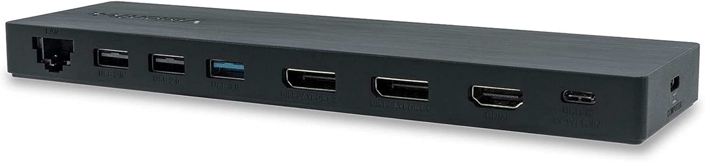 USB-C Docking Station with 3 Display Outputs and Ports