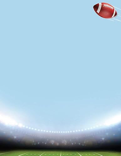 Football-themed letterhead