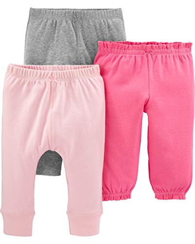 baby girls 3-pack Pants, Gray/Pink,   US