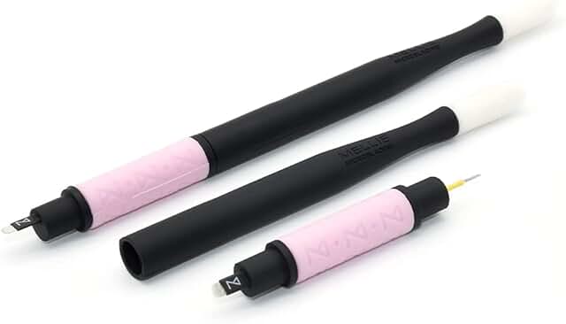 Set of 10 Microblading Disposable Pens with Blade and Shade