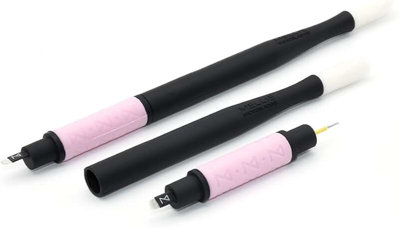 Set of 10 Microblading Disposable Pens with Blade and Shade