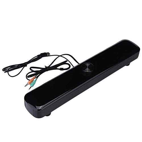 Bluetooth Speaker, Home Bluetooth Desktop Speaker,Laptop Computer Mobile Phone Speaker,Strip-Type Multimedia Speaker,Occupying Little Space,Convenient to Use(Black)