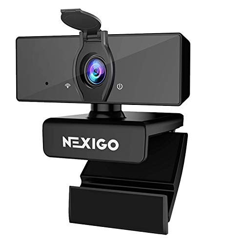 N660 1080P Business Webcam, Dual Microphone & Privacy Cover, USB FHD Web Computer Camera, Plug and Play, for Zoom/Skype/Teams/Webex, Laptop MAC PC Desktop