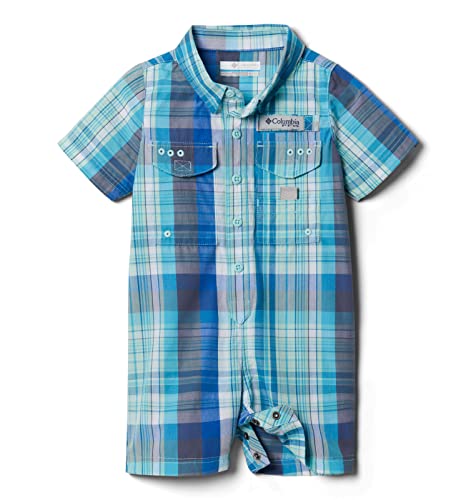 Baby Bonehead Romper, Atoll Mid Day Madras, 0/3
