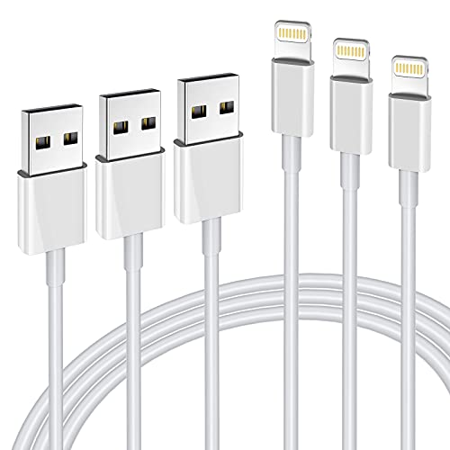 iPhone Charger 3-Pack, 6FT Lightning Cables for iPhone and iPad