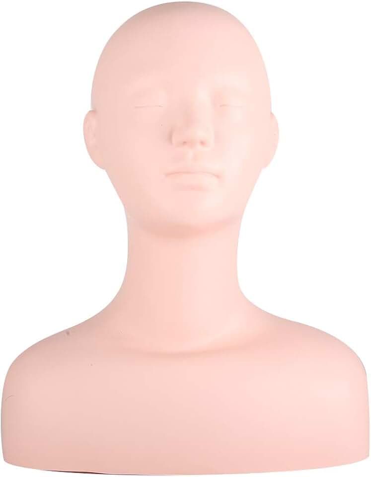 Mannequin Head with Shoulders for Makeup and Cosmetology