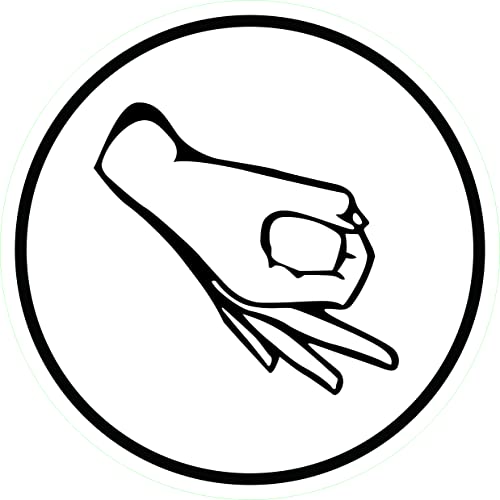 Set of 4 Funny Circle Meme Stickers for Hard Hats and More