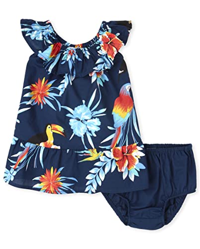 Baby Girls Dresses, Tropical Floral, 3-6 Months