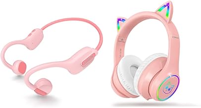 Pink Kid Open Ear and Over Ear Headphones