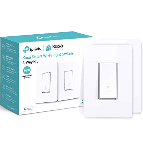 3 Way Switch HS210 KIT, Needs Neutral Wire, 2.4GHz Wi-Fi Light Switch works with and Google Home, UL , No Hub Required, 2-Pack