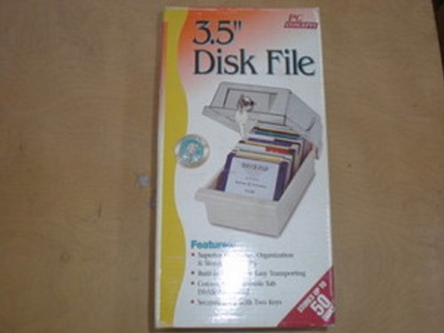 3.5" FLOPPY PC MAC DISK DISC STORAGE BOX DATA CASE HOLDER TRAY FILE w/ lock NEW