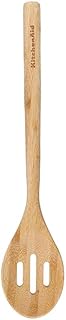 Bamboo Slotted Spoon, 32.5 cm, Wood