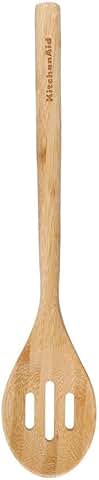 Bamboo Slotted Spoon, 32.5 cm, Wood