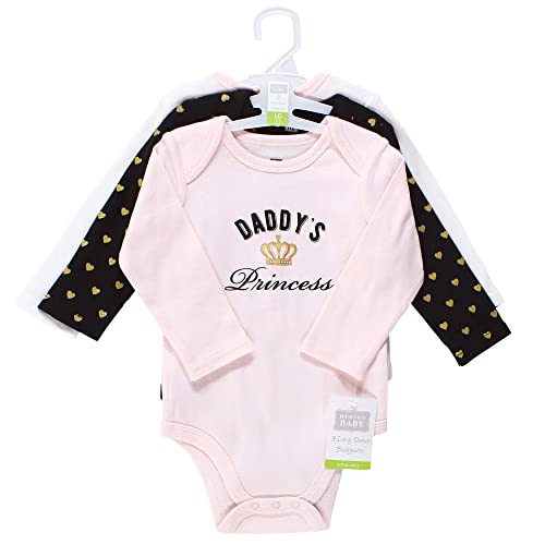 Uni   Cotton Long-Sleeve Bodysuits Daddys Princess, 0-3 Months