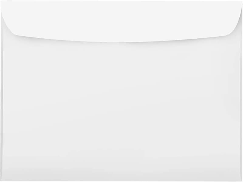 10 x 13 Bright White Booklet Envelopes, 50 Pack