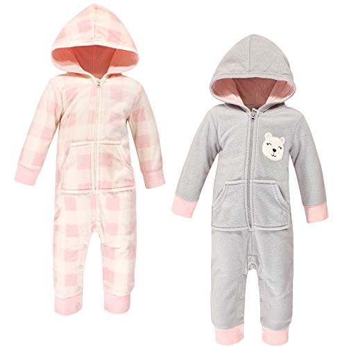 Uni   and Toddler Fleece Jumpsuits, Coveralls, and Playsuits Girl  Bear, 0-3 Months