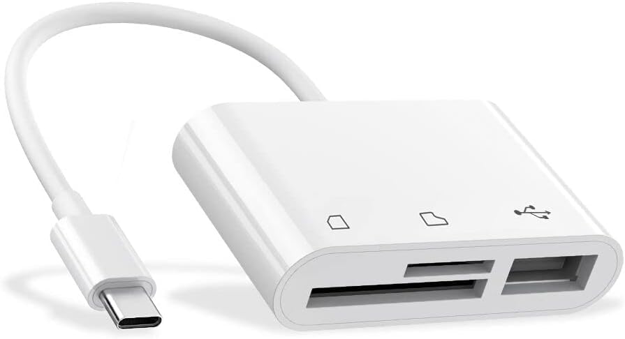 USB C SD Card Reader for iPhone and iPad