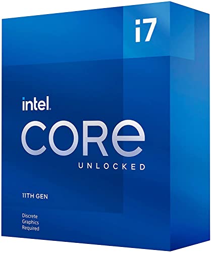 Core i7-11700KF Desktop Processor, 8 Cores, 5.0 GHz, LGA1200