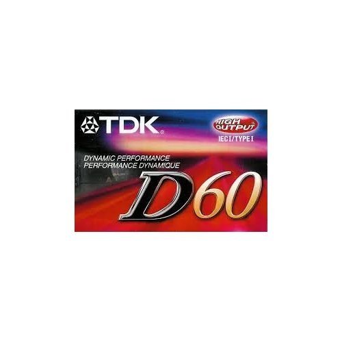 D60 IEC I/Type 1 High Output Audio Cassette.