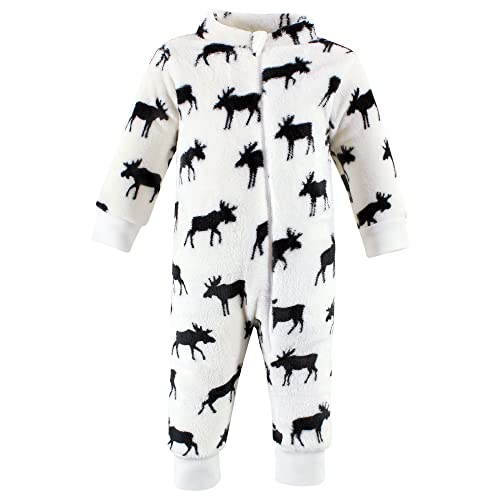 Uni   Plush Jumpsuits, Moose, 0-3 Months
