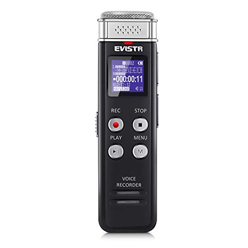 16GB digital voice recorder with voice activation and playback