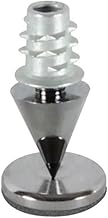 Set of four black chrome speaker spikes