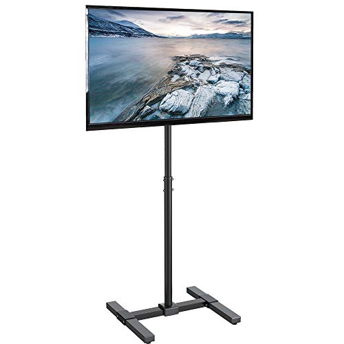 TV Floor Stand for 13 to 50 inch Flat Panel LED LCD Plasma Screens, Portable Display Height Adjustable Mount STAND-TV07
