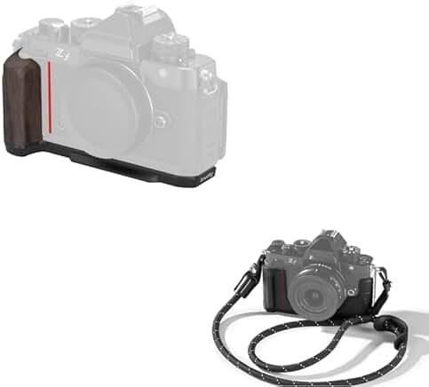 Wooden Handgrip and Camera Case Kit for Nikon Z f