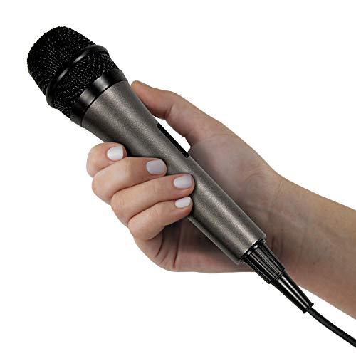 SMM-205 Unidirectional Dynamic Karaoke Microphone with 10 Ft. Cord, Black, One Size