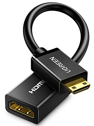 Mini HDMI to HDMI female adapter for 4K video devices