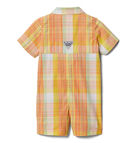 Baby Bonehead Romper, Bright Nectar Mid Day Madras, 0/3