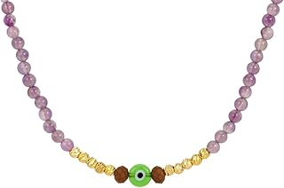 Purple Amethyst Beaded Necklace for Women