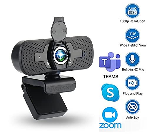 Web Camera, 1080p Webcam with Microphone for PC, USB Webcam for Desktop Computer, Laptop for Livestream Video Call Gaming Online Lessons